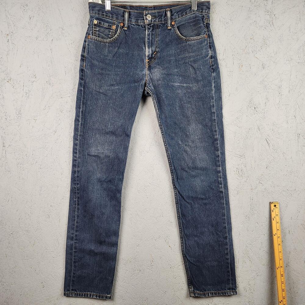 Levis 511 Jeans Mens 30x32 Blue Denim Slim Fit Tapered Leg Medium Wash Western